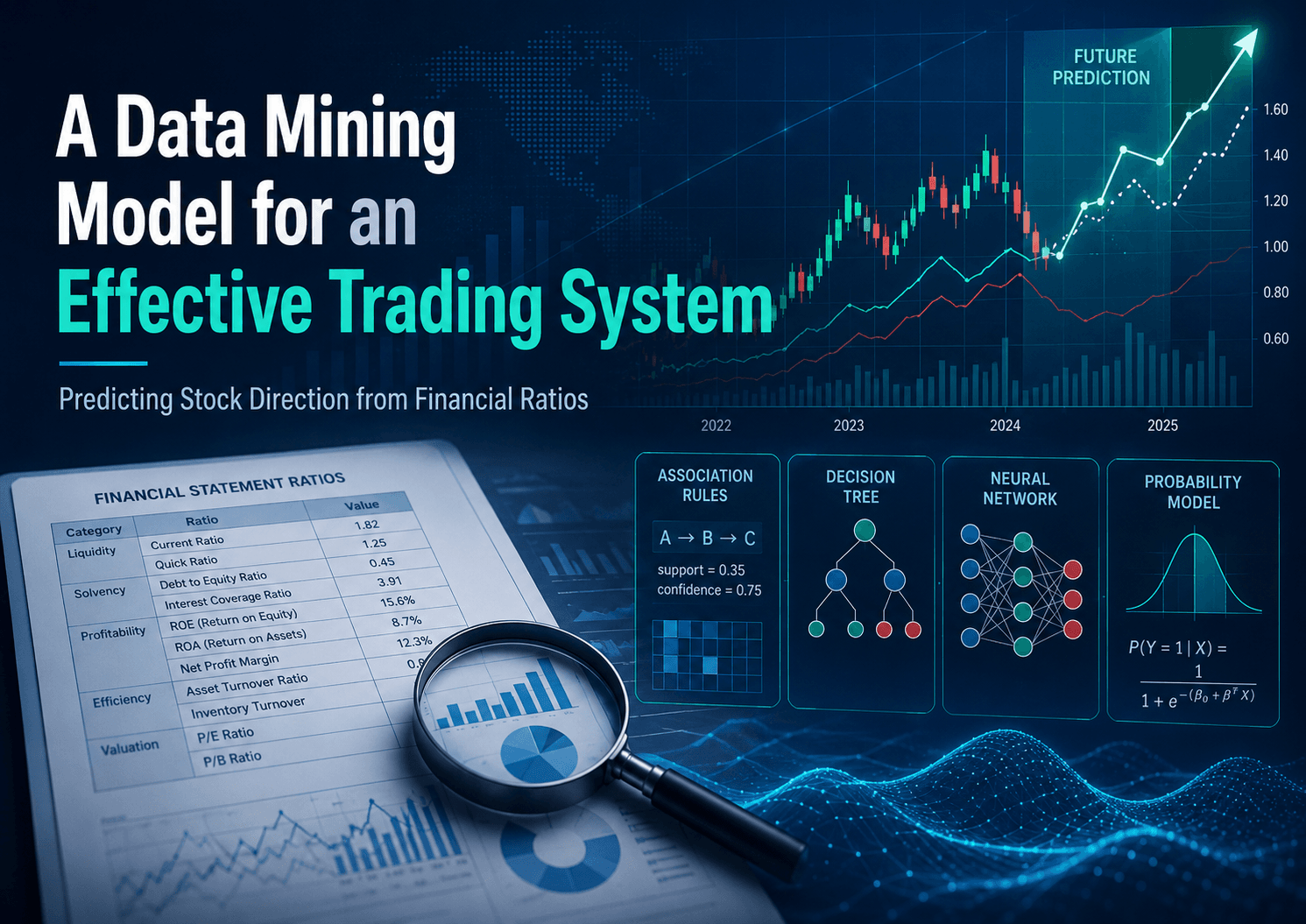 A data mining model for an effective trading system — predicting stock direction from financial ratios.